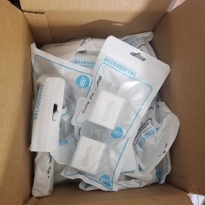 BOX Of 35 NEW 20w Quick ChargerS Dual Usb-c ✅ and USB. *NO CABLE included*